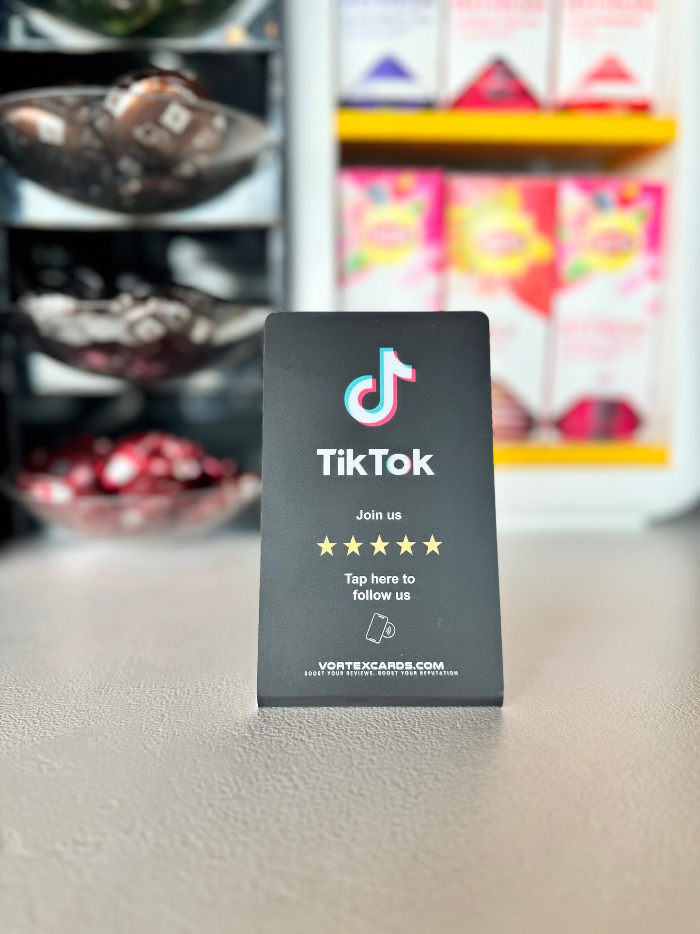 NFC TikTok Volg Display